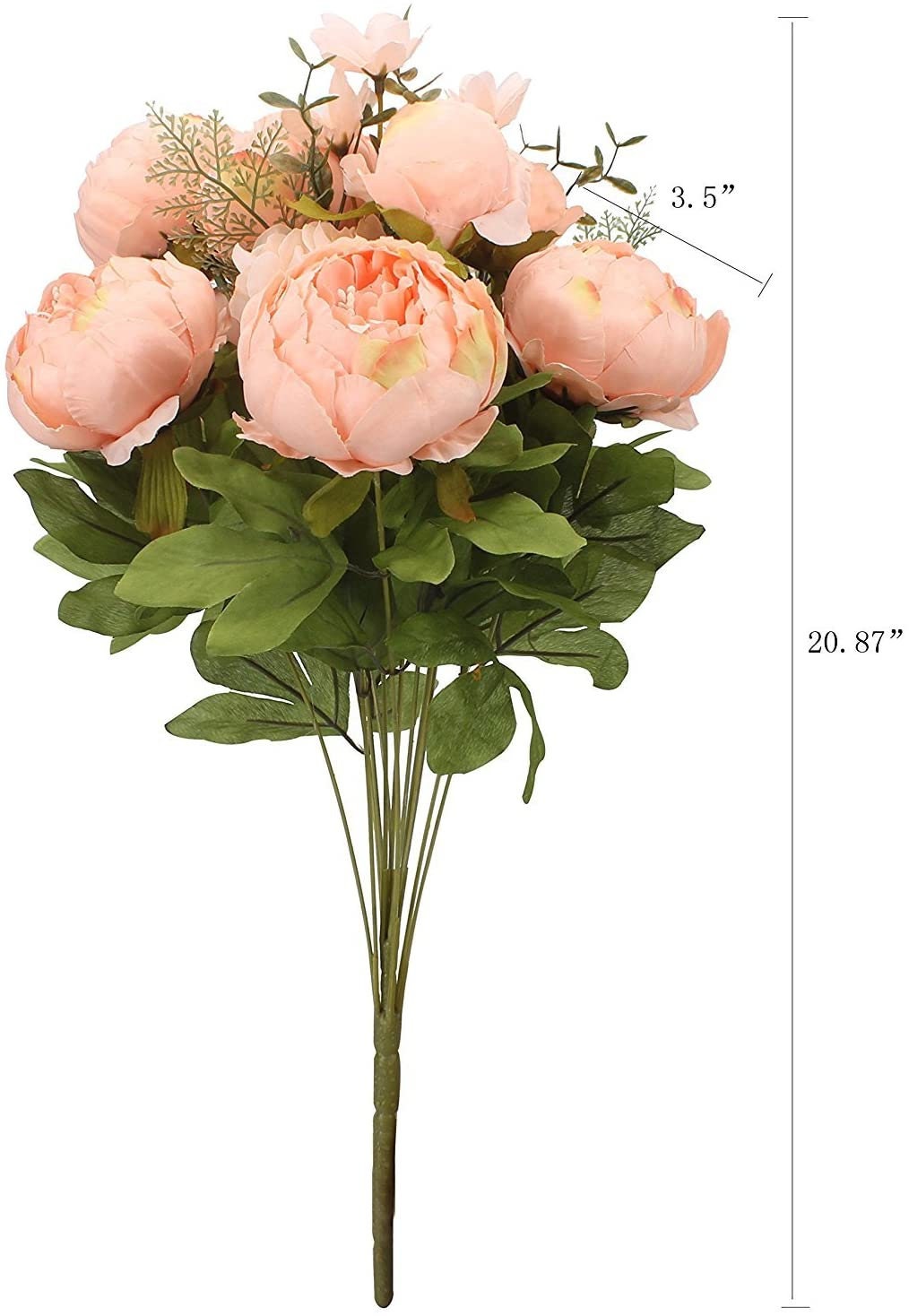 Peony Bouquets -  Artificial Peony Flowers - Peony Bouquet Flowers - Silk Peony Flowers - Floral Stems - Artificial Peonies