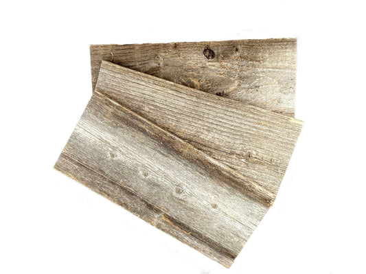 Reclaimed Wood Planks Bundle for Crafts - Rustic Shelves - Reclaimed Wood Board - Cedar Wood Planks 2 pack