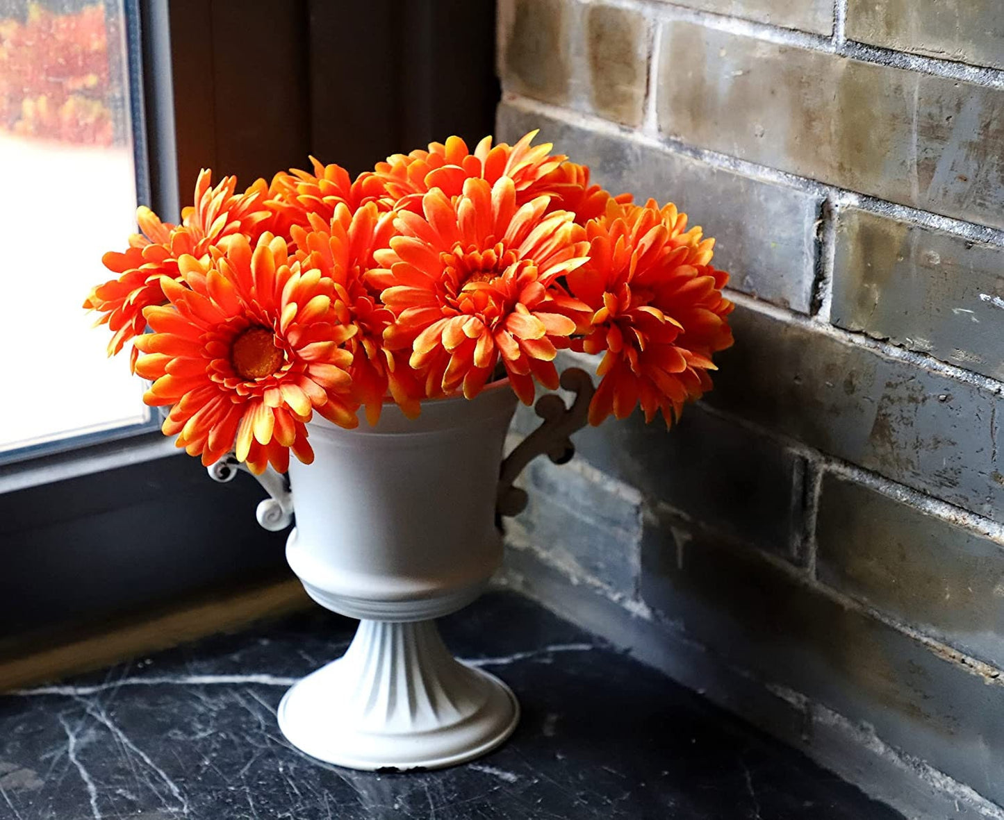 African Daisies - Silk Gerbera Daisy Artificial Flowers - Spring Flowers - Fake Flower - Floral Stems - Artificial Daisies