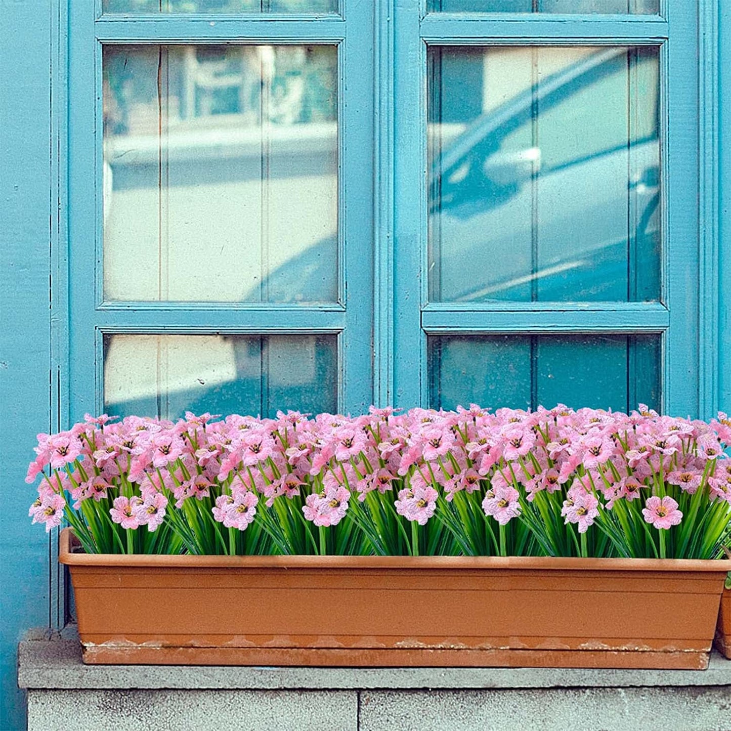 Petunias - Artificial Petunia Stems - UV Resistant Outdoor Spring Flowers - Patio Decor - Floral Stems