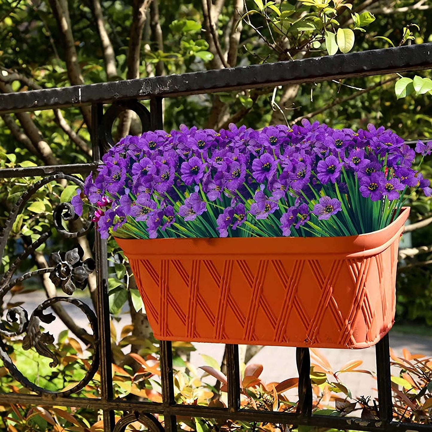 Petunias - Artificial Petunia Stems - UV Resistant Outdoor Spring Flowers - Patio Decor - Floral Stems