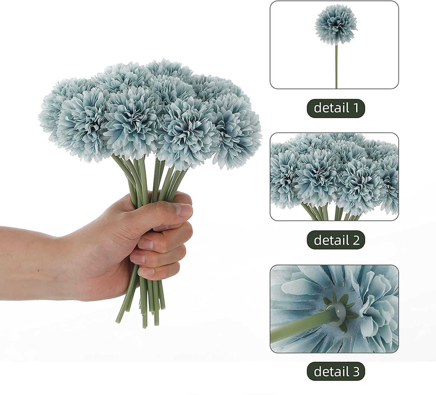 Mums - Silk Chrysanthemum Flowers - Chrysanthemums - Artificial Flowers - Spring Floral Stems - Great for Mother's Day!