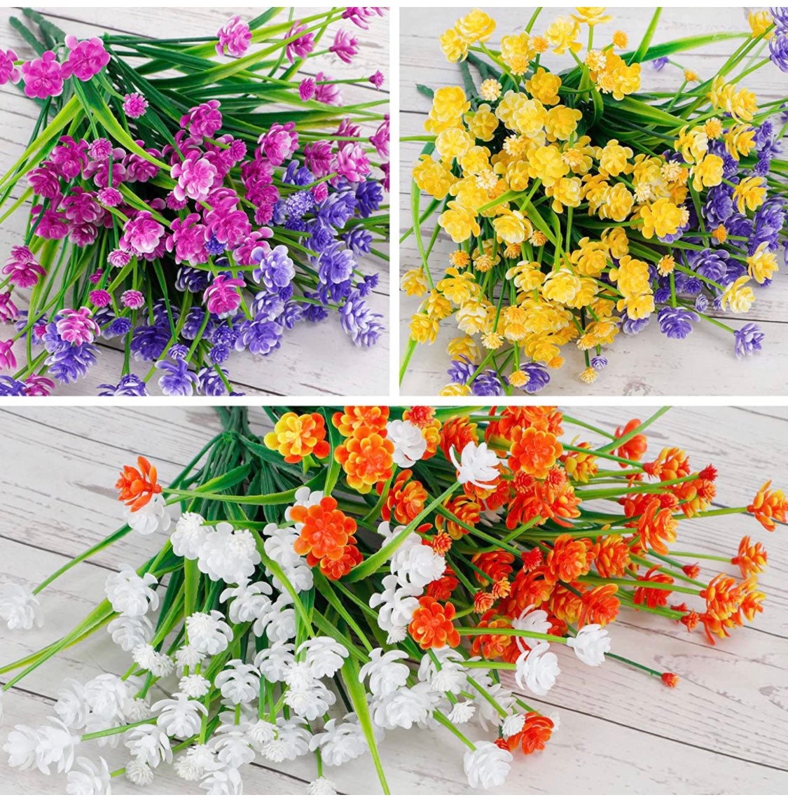 Outdoor artificial flowers - UV resistant Indian Paintbrush flowers - Spring Flowers - outdoor plants - Floral Stems