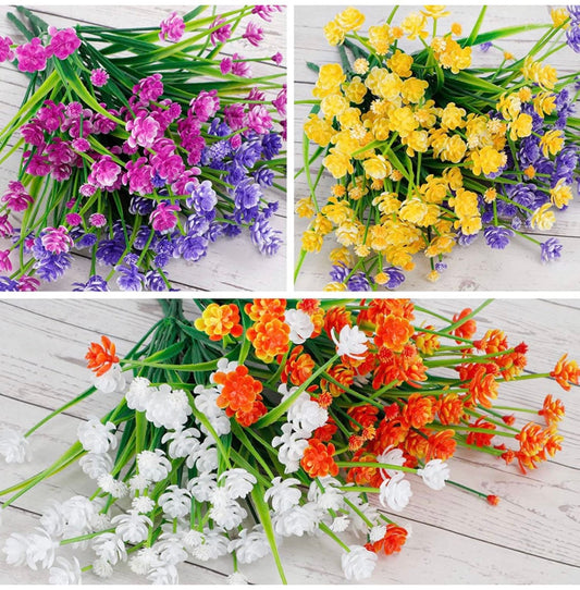 Outdoor artificial flowers - UV resistant Indian Paintbrush flowers - Spring Flowers - outdoor plants - Floral Stems