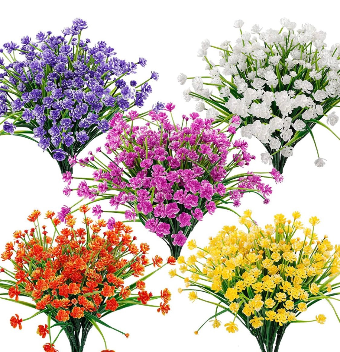 Outdoor artificial flowers - UV resistant Indian Paintbrush flowers - Spring Flowers - outdoor plants - Floral Stems