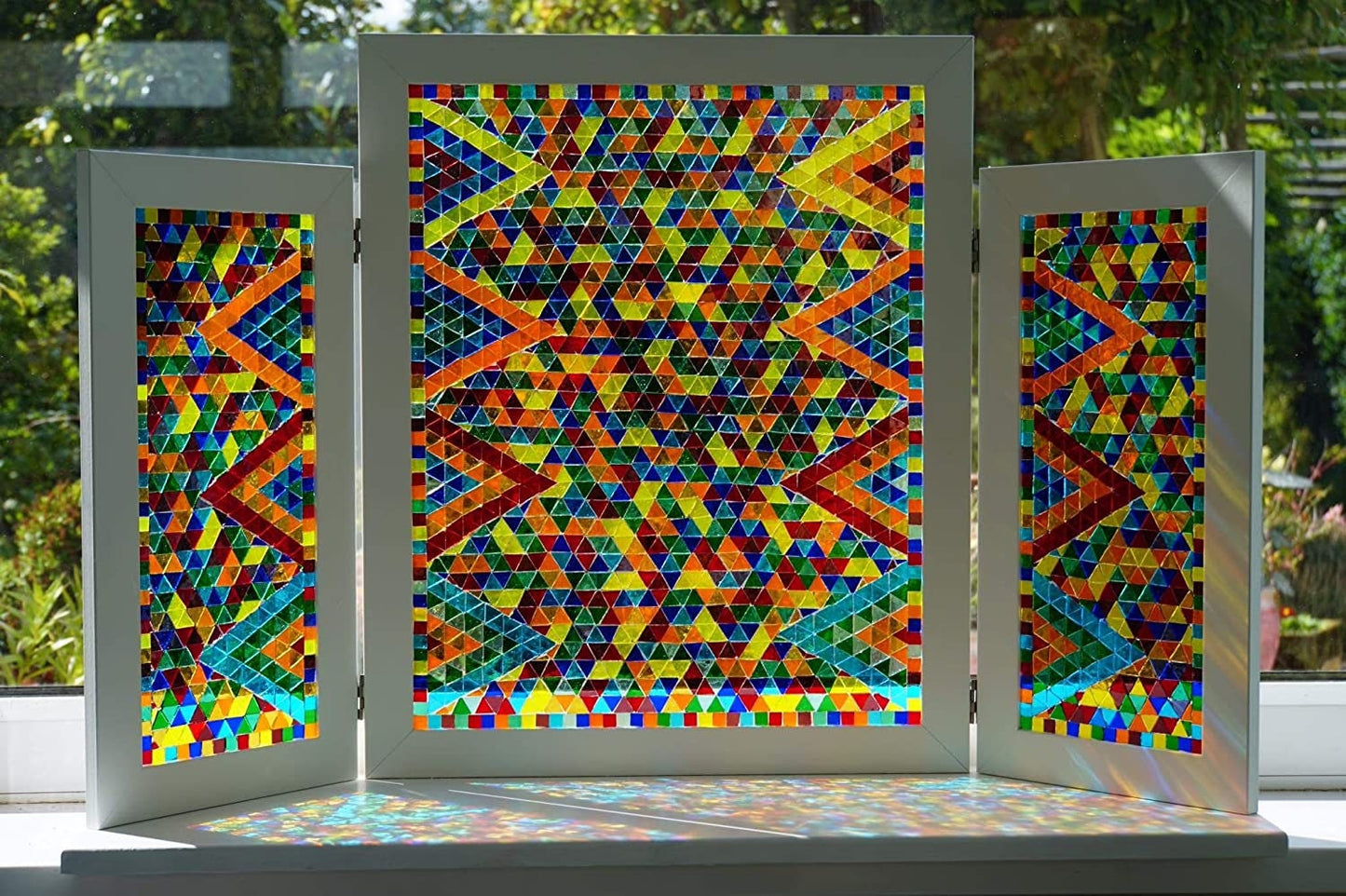 Mosiac Tiles - Stained Glass Tiles - Colorful Transparent Glass Tiles for Candles, Photo Frames, Stepping Stones, Tiling, and Crafts