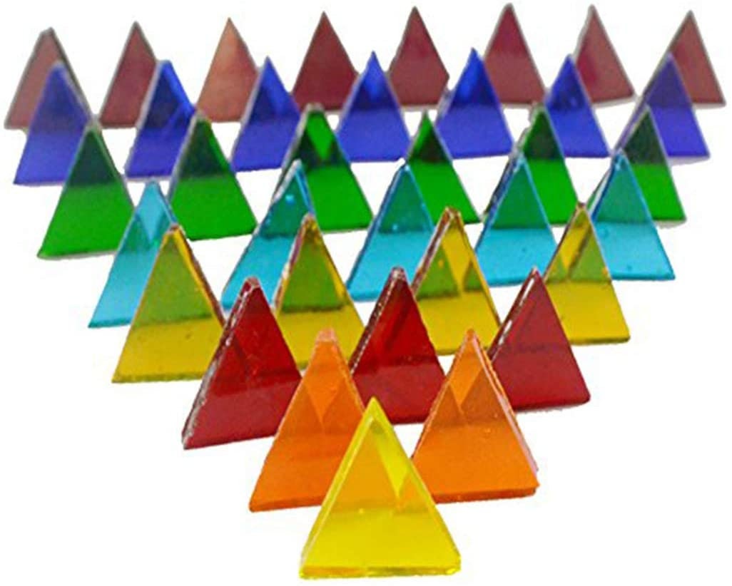 Mosiac Tiles - Stained Glass Tiles - Colorful Transparent Glass Tiles for Candles, Photo Frames, Stepping Stones, Tiling, and Crafts