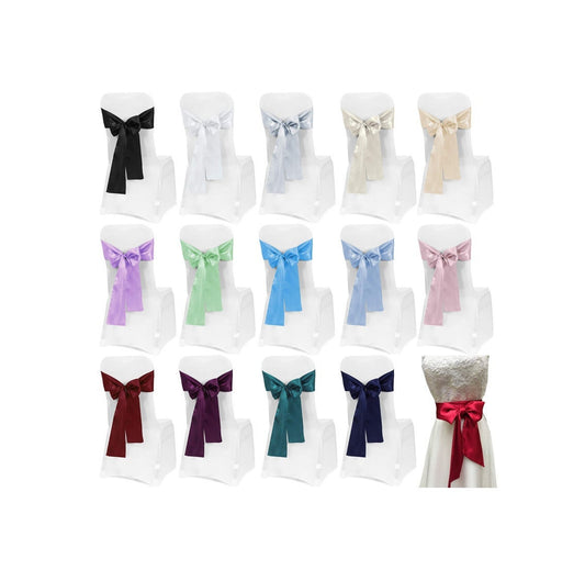 Bridal Bow - Double-side Satin Sash Bow - Wedding Chair Bow - Romantic Wedding Bow - Wedding table decor - Elegant decor