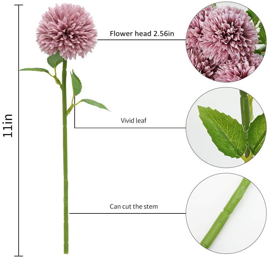 Mums - Silk Chrysanthemum Flowers - Chrysanthemums - Artificial Flowers - Spring Floral Stems - Great for Mother's Day!