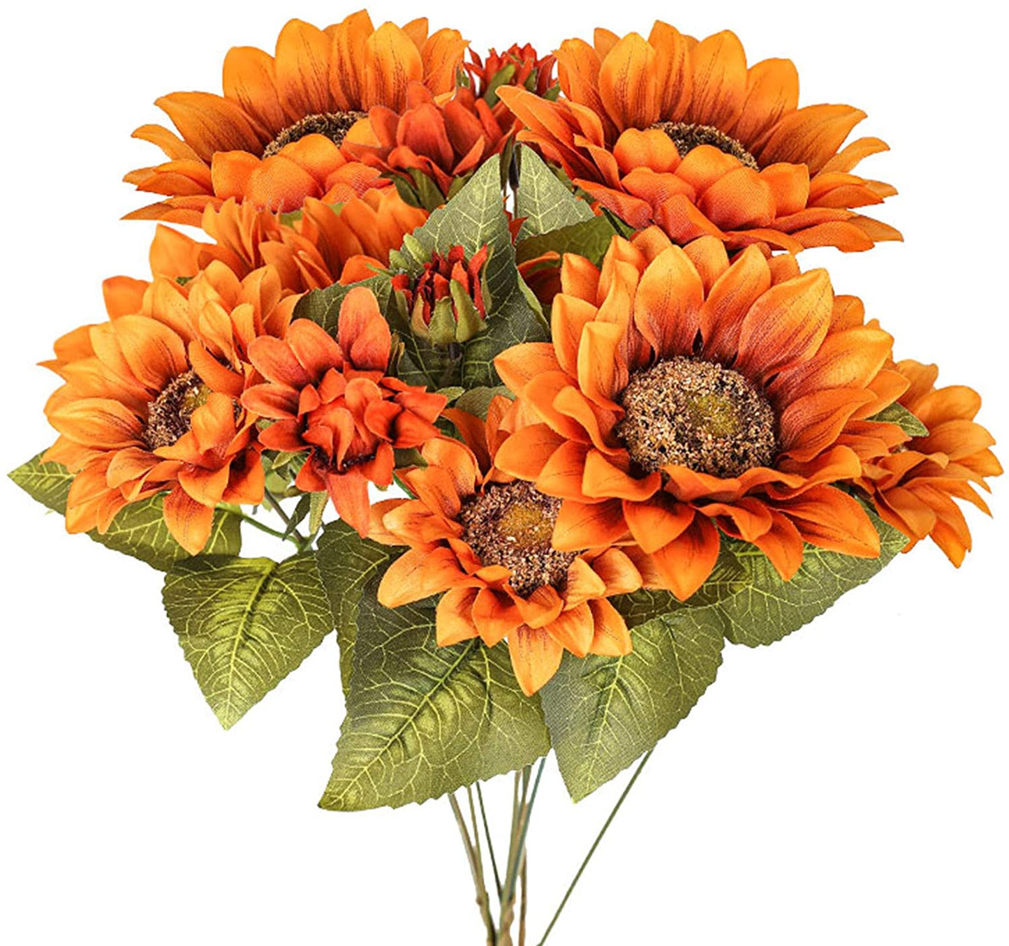 Vintage Sunflower Bouquet - Summer Sunflowers - Silk Artificial Flower Bouquets - Floral Stems - Summer Decor